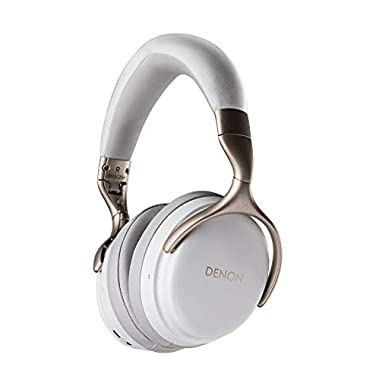 Denon AH-GC25W - Auriculares de diadema inalámbricos, color blanco