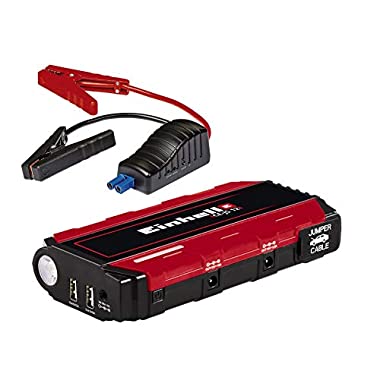 Einhell 1091521 Arrancador Multifunción para vehículos (Power Bank para dispositivos móviles), 15 V, Negro, Rojo, 71 (CE-JS 12)