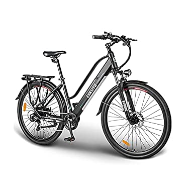 ESKUTE Bicicleta Eléctrica Wayfarer 28'' E-Bike Urbana Trekking Holandesa para Adultos Unisex, Batería de Litio Extraíble 36V 10Ah, 250W Motor, Compañero Fiable para el día a día (Wayfarer, 700C*45C)