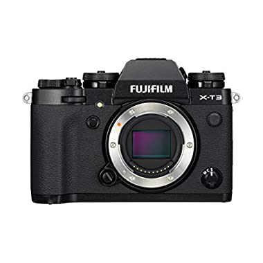 Fujifilm X-T3 - Cámara de objetivo intercambiable sin espejo, con sensor APS-C de 26,1 Mpx, video 4K/60p DCI, pantalla táctil, WIFI, Bluetooth, Negro