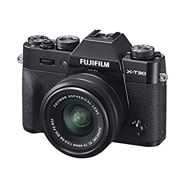 Fujifilm X-T30, Kit cámara con Objetivo Intercambiable XC15-45/3.5-5.6, Color Negro