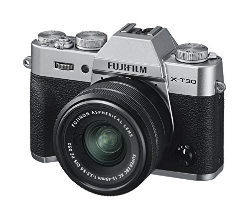 Fujifilm X-T30, Kit cámara con Objetivo Intercambiable XC15-45/3.5-5.6, Color Plata