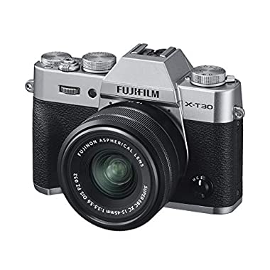 Fujifilm X-T30, Kit cámara con Objetivo Intercambiable XC15-45/3.5-5.6, Color Plata