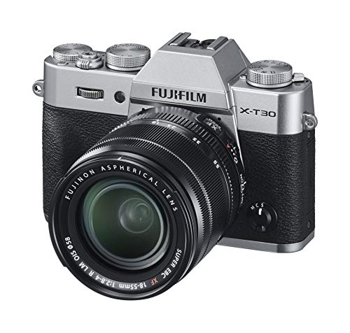 Fujifilm X-T30 Kit con Objetivo XF18-55mmF2.8-4 R LM OIS, Kit Cámara con Objetivo Intercambiable XF18-55/2.8-4, Plata