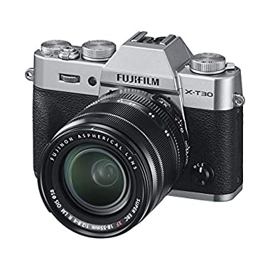 Fujifilm X-T30 Kit con Objetivo XF18-55mmF2.8-4 R LM OIS, Kit Cámara con Objetivo Intercambiable XF18-55/2.8-4, Plata