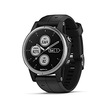 Garmin Fenix 5S Plus - Reloj GPS multideporte, color negro (42 mm)