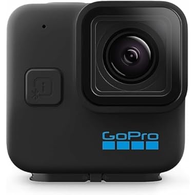GoPro HERO11 Black Mini - Cámara de acción compacta a Prueba de Agua con Video Ultra HD 5.3K60, imágenes fijas de 24.7MP, Sensor de Imagen de 1/1.9", transmisión en Vivo, estabilización