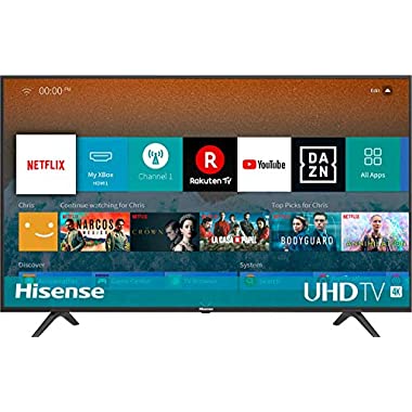 Hisense H50BE7000 - Smart TV 50' 4K Ultra HD con Alexa Integrada, 3 HDMI, 2 USB, salida óptica y de auriculares, Wifi, HDR, Dolby DTS, Procesador Quad Core, Smart TV VIDAA U 3.0 con IA (50")