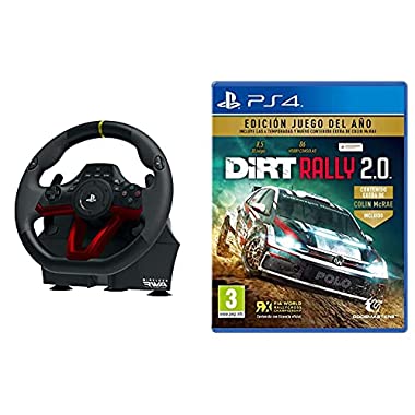 Hori Volante Apex inalámbrico + Koch Media Dirt Rally 2.0 Edición Juego del año PS4