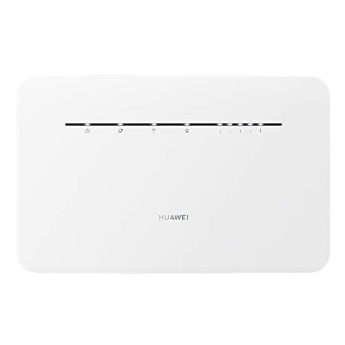 HUAWEI 4G Router 3 Pro B535 - Mobile WiFi 4G LTE (con punto de acceso WiFi, Soporte de selección automática WiFi de doble banda y beamforming, 4 puertos Gigabit, Instalación automática, Blanco) (B535-235)