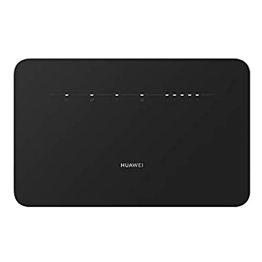 HUAWEI 4G Router 3 Pro B535 - Mobile WiFi 4G LTE (con punto de acceso wifi, Soporte de selección automática WiFi de doble banda y beamforming, 4 puertos Gigabit, Instalación automática, Negro) (B535-235)