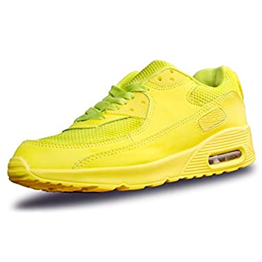 Lanchengjieneng Moda para Mujer Entrenador de Running de Aire Transpirable Jogging Fitness Sneakers Casual Walking Shoes Amarillo EU 40