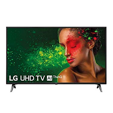 LG 49UM7100ALEXA - Smart TV UHD 4K de 124 cm (con Inteligencia Artificial,Procesador Quad Core,HDR y Sonido Ultra Surround,color negro) (49 pulgadas)