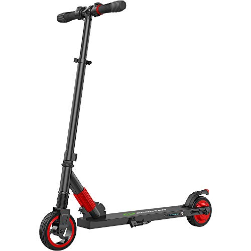 M MEGAWHEELS Scooter-Patinete electrico Adulto y niño,Ajustable la Altura,5000 mAh,23km/h.(Rojo)