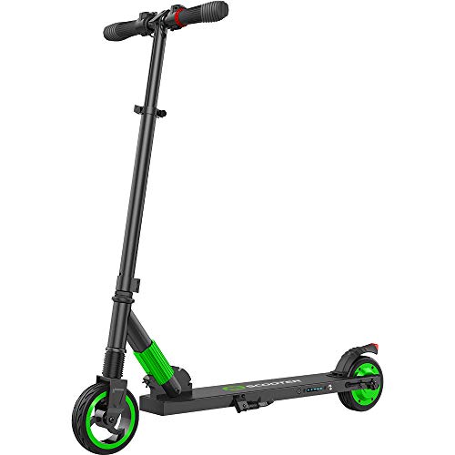 M MEGAWHEELS Scooter-Patinete electrico Adulto y niño,Ajustable la Altura,5000 mAh,23km/h.(Verde)