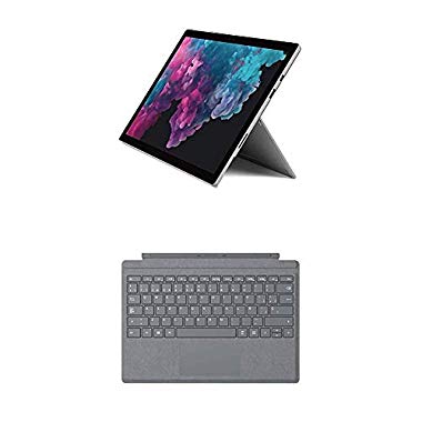 Microsoft Surface Pro 6 - Ordenador portátil 2 en 1,12.3'' (Color Plata + Funda con teclado gris QWERTY Español)