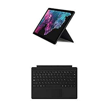 Microsoft Surface Pro 6 - Ordenador portátil 2 en 1,12.3'' (Color Negro + Funda con teclado negra QWERTY Español)