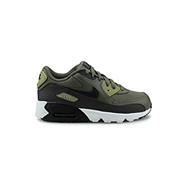 Nike Air MAX 90 Mesh (PS), Zapatillas para Niños, Multicolor (Medium Black/Sequoia/Neutral Olive 001), 28 EU