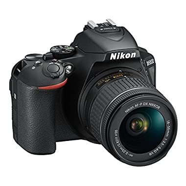 Nikon D5600 + AF-P DX 18-55mm VR + 8GB SD Juego de Camara SLR 24,2 MP CMOS 6000 x 4000 Pixeles Negro - Camara Digital