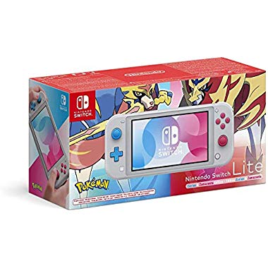 Nintendo Switch Lite - Consola Edición Zacian y Zamazenta, - Gris (Ed. Pokémon), Edición Limitada
