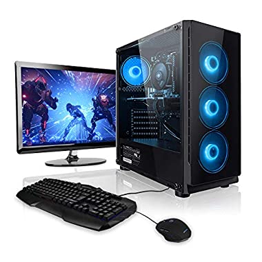 Pack Gaming - Megaport PC Intel Core i5-10500 • 24" ASUS Full-HD • Teclado y ratón Gaming • GeForce GTX1050Ti 4GB • 16GB DDR4 • Windows 10 Home • 1TB HDD • PC Gamer • Ordenador de sobremesa