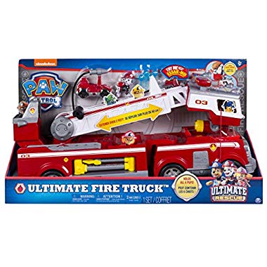 Paw Patrol Ultimate Rescue Fire Truck vehículo de juguete - Versión IMPORTADA