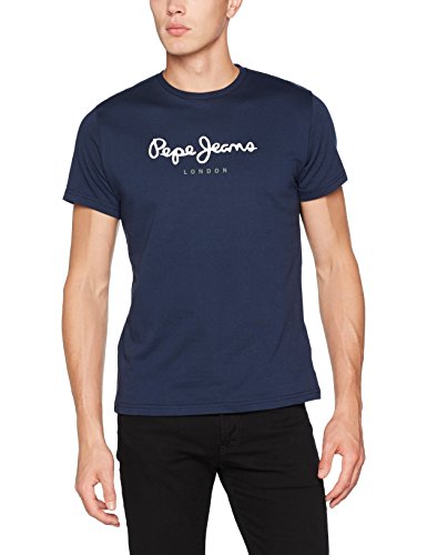 Pepe Jeans Eggo, Camiseta Para Hombre, Azul (Navy), Large