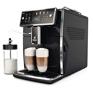 Philips SM7580/00 Cafetera Espresso Súper Automática, Acero Inoxidable, Negro