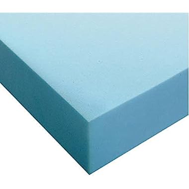 Planchas goma espuma poliuretano - Densidad Media D25kg (Azul- espuma para tapizar, espuma sofa, colchones, cojines, relleno, guata, colchones para furgonetas camper, colchones espuma) (100 x 200 x 2 cm)