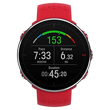 Polar Vantage M -Reloj con GPS y Frecuencia Cardíaca - Multideporte y programas de running - Resistente al agua, ligero - Rojo Talla M/L
