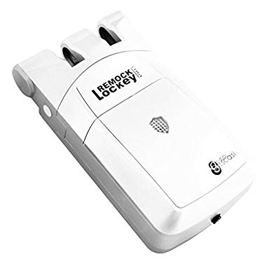 Remock RLP4W Lockey Pro - Cerradura de seguridad invisible con 4 mandos (color blanco)