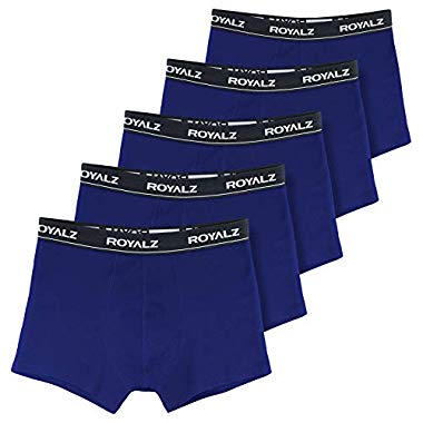 ROYALZ bóxers para Hombre Multipack (Ropa Interior Calzoncillos Underwear, Color:Azul, Tamaño:M)