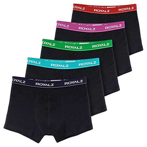 ROYALZ bóxers para Hombre Multipack (Ropa Interior Calzoncillos Underwear, Tamaño:S, Color:Set 001 (Pack de 5 - Multicolor))