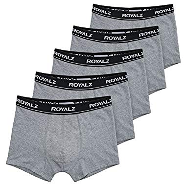 ROYALZ bóxers para Hombre Multipack (Ropa Interior Calzoncillos Underwear, Color:Gris, Tamaño:XXL)