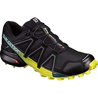 Salomon Speedcross 4,Zapatillas de Running para Hombre,Negro (Black/Everglade/Sulphur Spring),48 EU