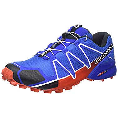 Salomon Speedcross 4,Zapatillas de Running para Hombre,Azul (Blue Yonder/Black/Lava Orange),44 EU