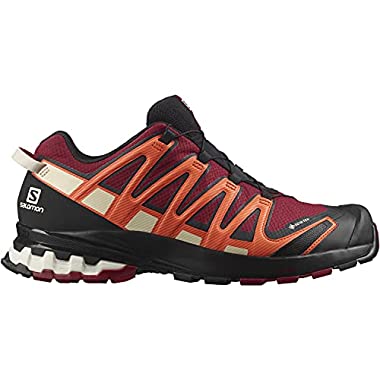 Salomon XA Pro 3D V8 Gore-Tex (Hombre Zapatos de trail running, Rojo (Biking Red/Red Orange/Black), 42 EU)