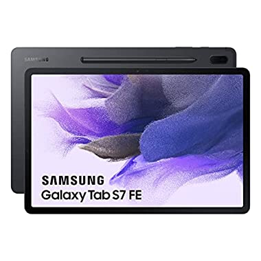 SAMSUNG Galaxy Tab S7 FE - Tablet de 12.4" - Color Negro [Versión española]