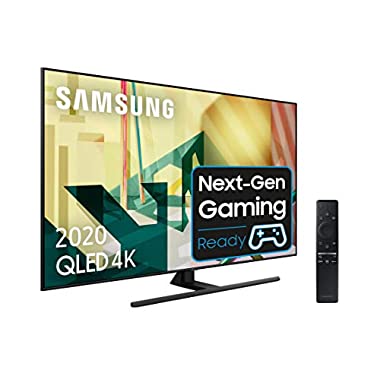 Samsung QLED 2020 55Q70T - Smart TV de 55" 4K UHD, Inteligencia Artificial 4K, HDR 10+, Multi View, Ambient Mode+, One Remote Control y Asistentes de Voz Integrados, con Alexa integrada