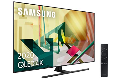 Samsung QLED 2020 75Q70T - Smart TV de 75" 4K UHD, Inteligencia Artificial, HDR 10+, Multi View, Ambient Mode+, One Remote Control y Asistentes de Voz Integrados, con Alexa integrada