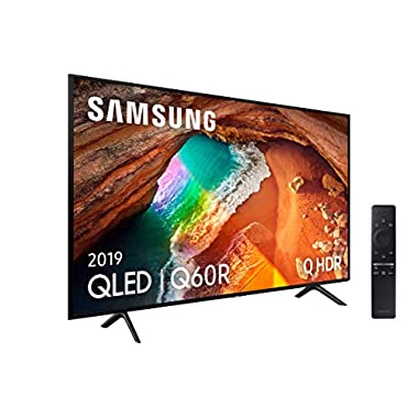 Samsung QLED 4K 2019 65Q60R - Smart TV de 65" con Resolución 4K UHD, Supreme Ultra Dimming, Q HDR, Inteligencia Artificial 4K, One Remote Control, Apple TV y Compatible con Alexa