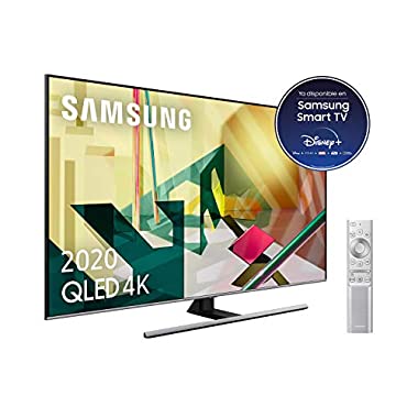 SAMSUNG QLED 4K 2020 75Q75T - Smart TV de 75" con Resolución 4K UHD, Inteligencia Artificial 4K, HDR 10+, Multi View, Ambient Mode+, Premium One Remote y Asistentes de Voz integrados (Alexa)