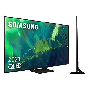 Samsung QLED 4K 2021 65Q70A - Smart TV de 65" con Resolución 4K UHD, Procesador QLED 4K con Inteligencia Artificial, Quantum HDR10+, Motion Xcelerator Turbo+, OTS Lite y Alexa Integrada