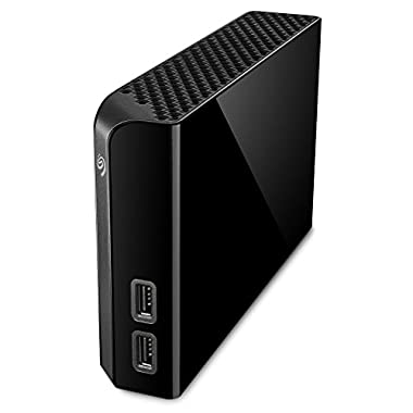Seagate Backup Plus Hub, 10 TB, Disco duro externo HDD, USB 3.0, PC y Mac, 2 puertos USB, 2 meses de suscripción a Adobe CC Photography, 2 años servicios Rescue (STEL10000200)
