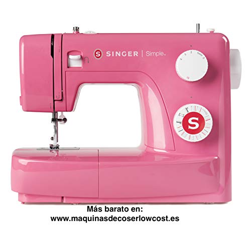 Singer MC Simple 3223 Máquina de coser, Rosa (Pink Edition)