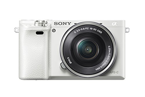 Sony Alpha 6000 - Cámara compacta de 24.3 Mp (pantalla de 3.0",zoom óptico 3x),blanco (importado) (SEL-P1650)