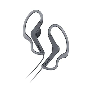 Sony MDR-AS210AP - Auriculares deportivos de botón con agarre al oído, color negro