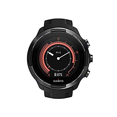 Suunto 9 Baro Reloj Multideporte GPS sin cinturón de frecuencia cardíaca, Adulto, Negro, 24.5 cm