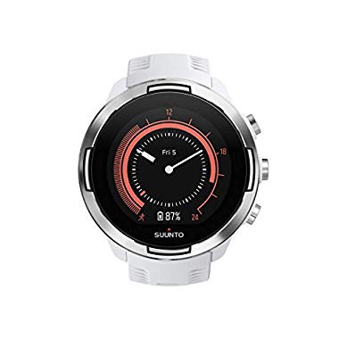 Suunto 9 Baro Reloj Multideporte GPS sin cinturón de frecuencia cardíaca, Adulto, Blanco, 24.5 cm