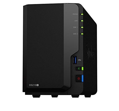 Synology DiskStation DS218+ Ethernet Compacto Negro NAS - Unidad Raid (12 TB, WD RED)